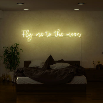 Fly Me To The Moon Neon Sign