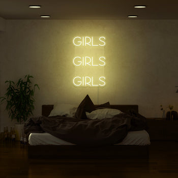 Girls, Girls, Girls Neon Sign