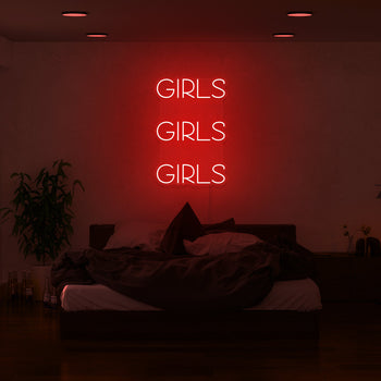 Girls, Girls, Girls Neon Sign