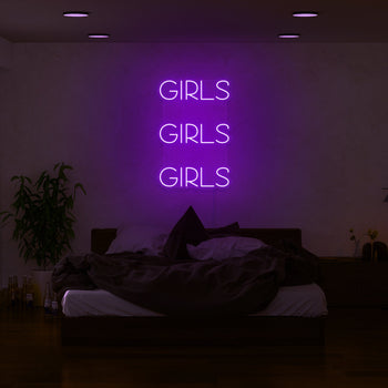 Girls, Girls, Girls Neon Sign