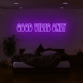 Good Vibes Only II Neon Sign