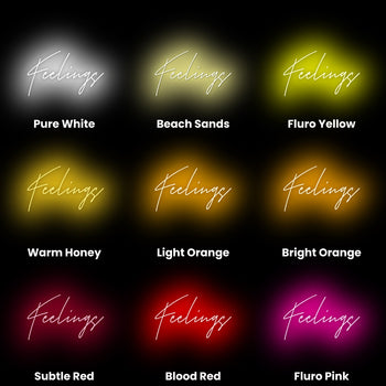 Feelings Neon Sign, Neon Sign - myNeon 