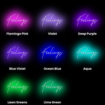 Feelings Neon Sign, Neon Sign - myNeon 