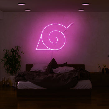Hidden Leaf Village Neon Sign