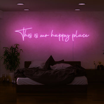 This Is Our Happy Place Neon Sign