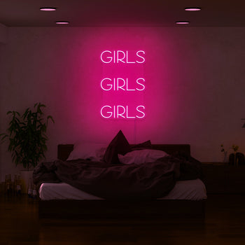 Girls, Girls, Girls Neon Sign
