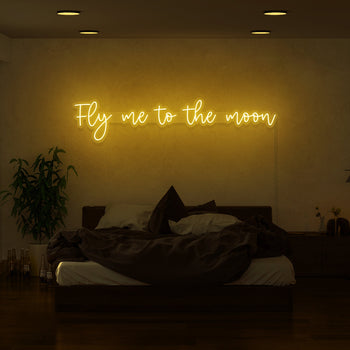 Fly Me To The Moon Neon Sign