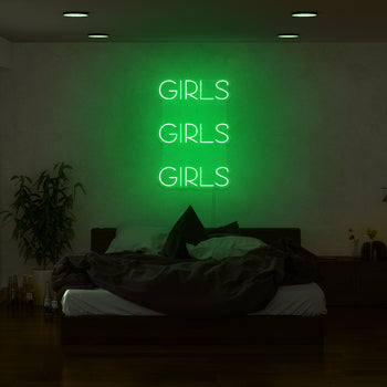 Girls, Girls, Girls Neon Sign