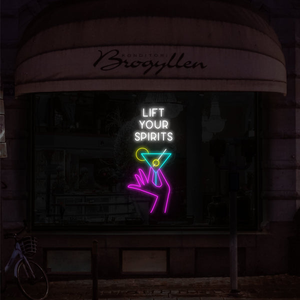 Lift Your Spirits Neon Sign, Neon Sign - myNeon 