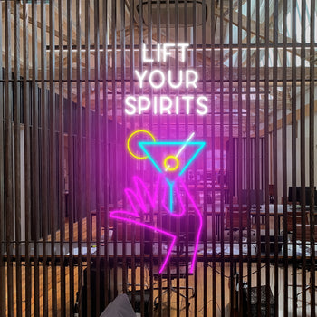 Lift Your Spirits Neon Sign, Neon Sign - myNeon 