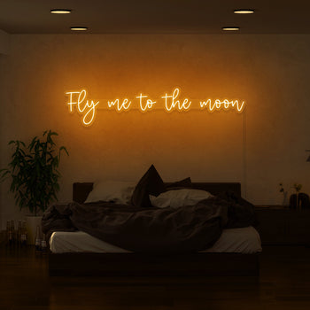 Fly Me To The Moon Neon Sign