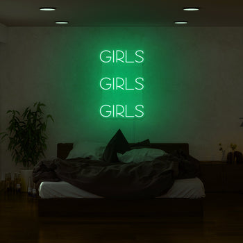 Girls, Girls, Girls Neon Sign