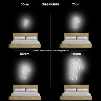 Need Money For Gin Neon Sign, Neon Sign - myNeon 