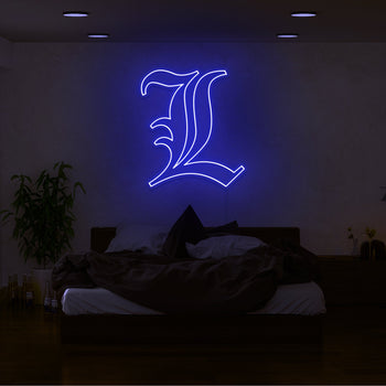 Death Note L Neon Sign