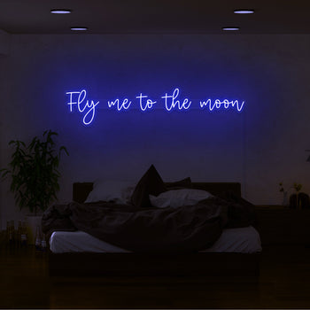 Fly Me To The Moon Neon Sign