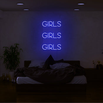 Girls, Girls, Girls Neon Sign