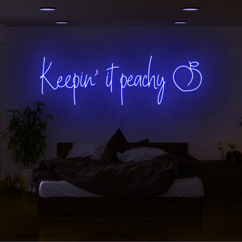 Peachy - LED neon sign