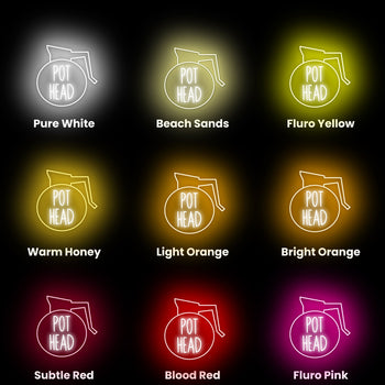 Pot Head Neon Sign, Neon Sign - myNeon 