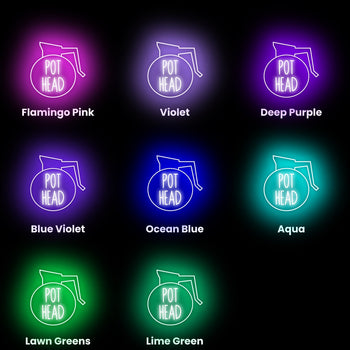 Pot Head Neon Sign, Neon Sign - myNeon 