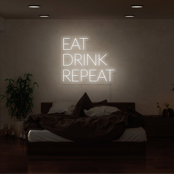 Eat, Drink, Repeat Neon Sign
