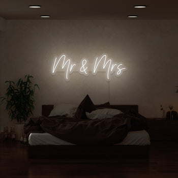 Mr and Mrs Neon Sign