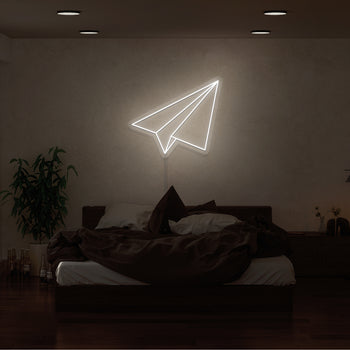 Paper Plane Neon Sign