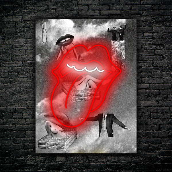Rolling Stones - Neon x Art Sign