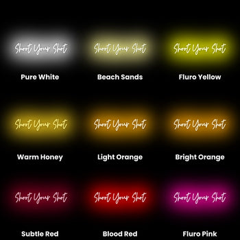 Shoot Your Shot Neon Sign, Neon Sign - myNeon 