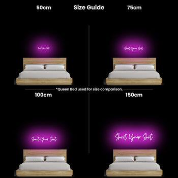 Shoot Your Shot Neon Sign, Neon Sign - myNeon 
