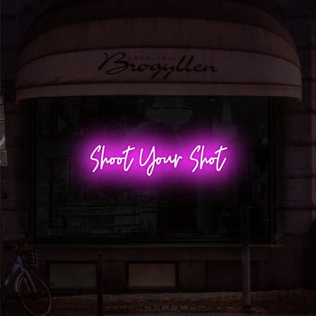 Shoot Your Shot Neon Sign, Neon Sign - myNeon 