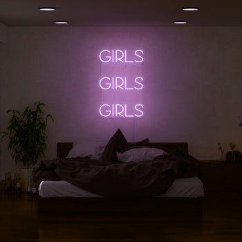 Girls, Girls, Girls Neon Sign