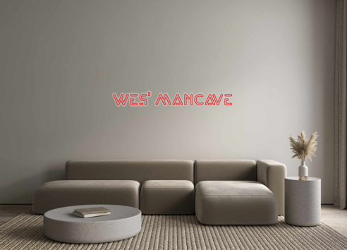 Custom Neon: WES' MANCAVE