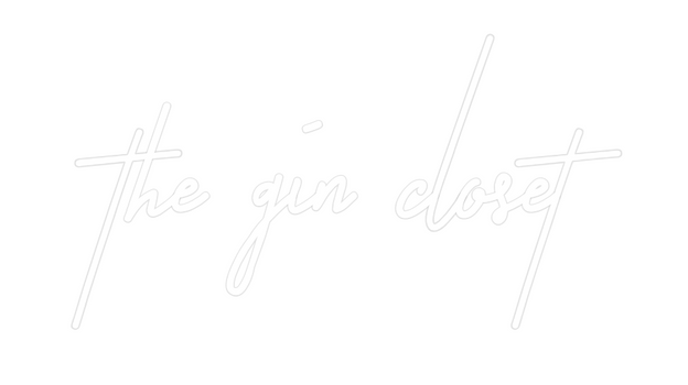 Custom Neon: the gin closet