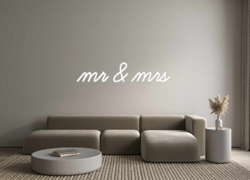 Custom Neon: mr & mrs
