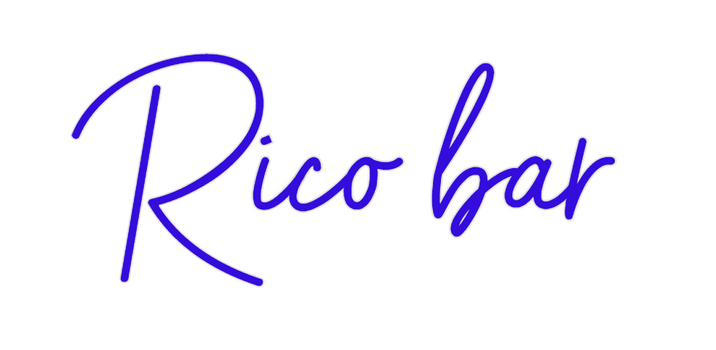 Custom Neon: Rico bar