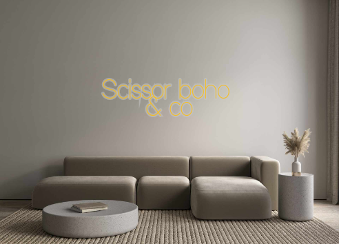 Custom Neon: Scissor boho ...