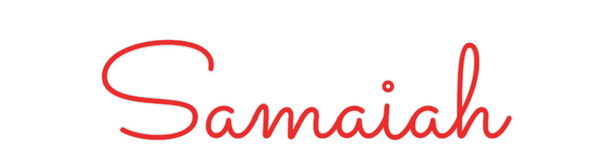 Custom Neon: Samaiah