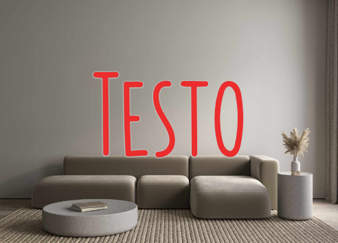 Custom Neon: Testo