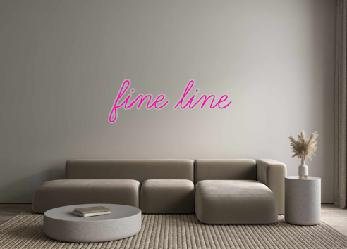 Custom Neon: fine line