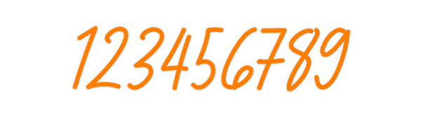 Custom Neon: 123456789
