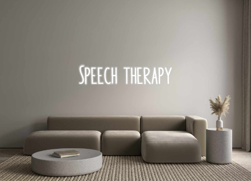 Custom Neon: Speech therapy