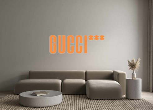 Custom Neon: gucci***