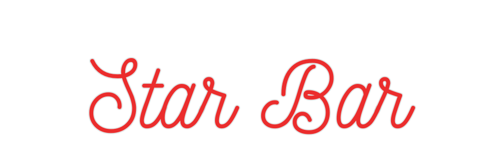 Custom Neon: Star Bar