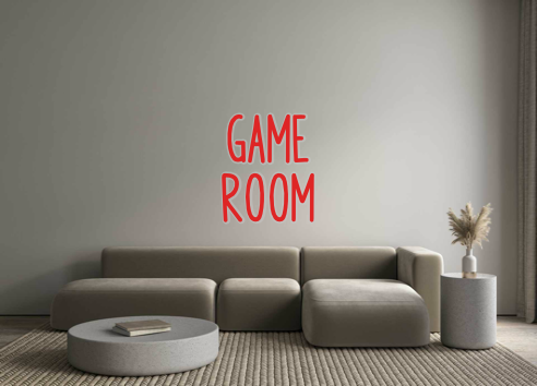 Custom Neon: game
room