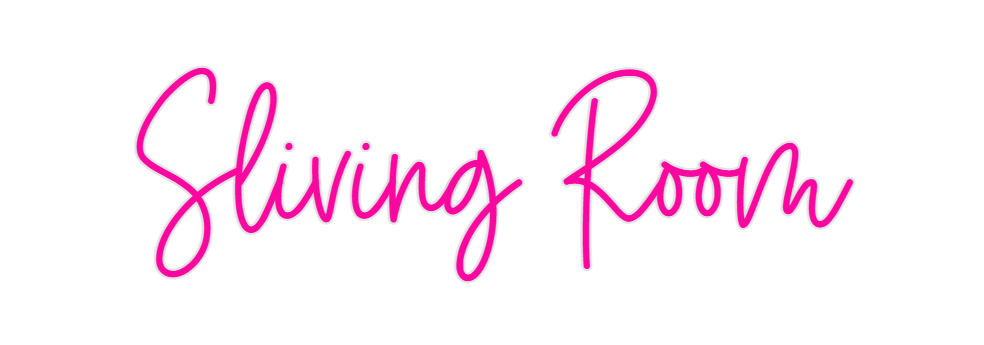 Custom Neon: Sliving Room