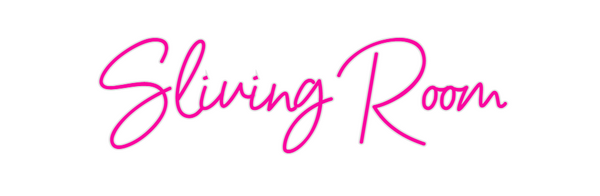 Custom Neon: Sliving Room