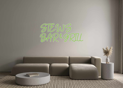 Custom Neon: STEW'S
BAR & ...