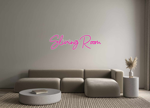 Custom Neon: Sliving Room