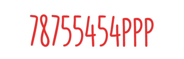 Custom Neon: 78755454ppp