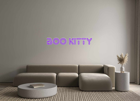 Custom Neon: boo kitty